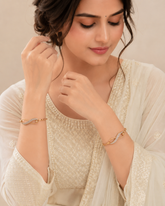 Infinity Crystal Bangle Bracelet