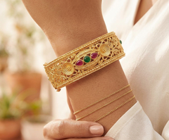 24k Gold Plated Traditional Bridal Bangles