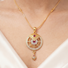 Designer Round Pendant Set