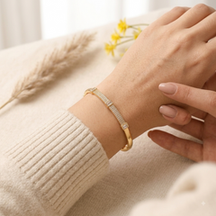 Rose Gold Plated Foldable Openable Kada Bracelet