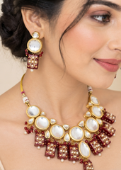 Traditional Kundan Necklace Set