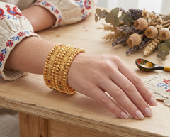 Elegant Gold-Plated Traditional Bangle