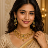 Traditional Necklace & Earring Set | Colourful Gemstone Jewellery