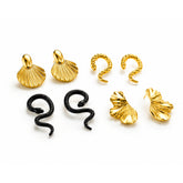 Gold Mixed-Design Stud Earring Set | Bold & Modern Multi-Pair Earrings
