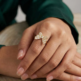 Gold Angel Wing Ring | Unique Fashion Jewellery