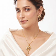 Designer Round Pendant Set