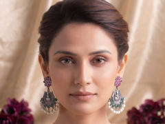 Traditional German Silver Style Bohemian Statement Dangler Earrings