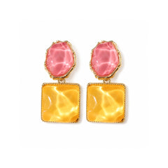 Candy Pop Statement Earrings | Multicolor Resin Jewellery