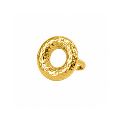 Gold Woven Textured Ring | Statement Fashion Ring