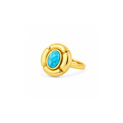Gold Spiral Statement Ring | Elegant Swirl Design Jewellery