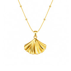 Gold Shell Pendant Necklace | Elegant Ocean-Inspired Jewellery