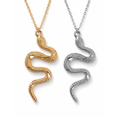 Snake Pendant Necklace | Bold Serpent Charm Necklace
